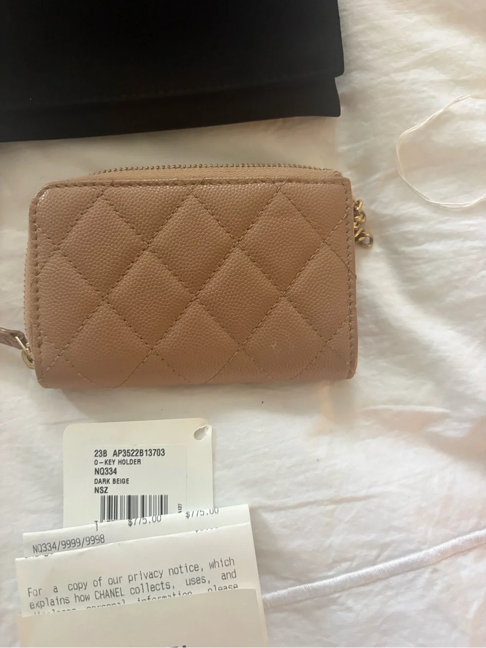 CHANEL quilted leather